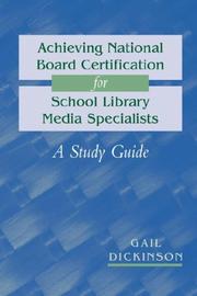 Cover of: Achieving national board certification for school library media specialists: a study guide