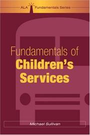 Cover of: Fundamentals of children's services