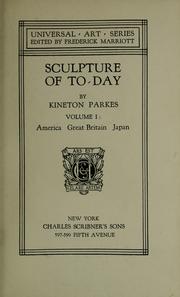 Cover of: Sculpture of to-day