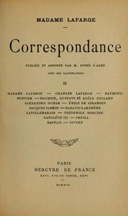 Cover of: Correspondence