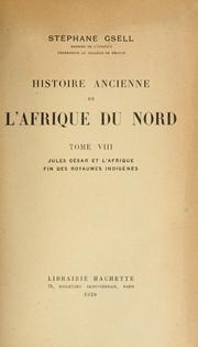 Cover of: Histoire ancienne de lÁfrique du nord by Stéphane Gsell