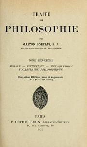 Cover of: Traité de philosophie