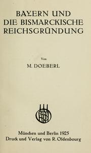 Cover of: Bayern und Deutschland.