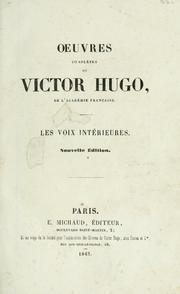 Cover of: voix intérieures.