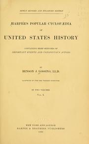 Cover of: Harper's popular cyclopædia of United States history by Benson John Lossing