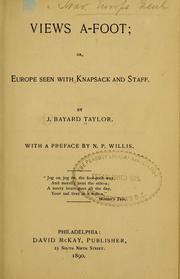 Cover of: Views a-foot by Bayard Taylor