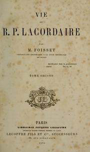 Cover of: Vie du R.P. Lacordaire