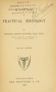 Cover of: A course of practical histology