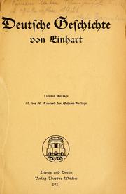 Cover of: Deutsche geschichte