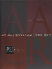 Cover of: Anglo-American Cataloguing Rules, 2002 (Anglo-American Cataloguing Rules, 2nd ed, 2002 Revision) by 