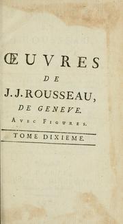 Cover of: Oeuvres de J.J. Rousseau de Geneve by Jean-Jacques Rousseau