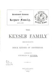 The Keyser family by Charles S. Keyser