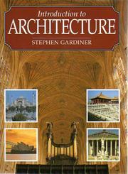 Cover of: Introduction to Architecture by Stephen Gardiner