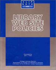 Cover of: Library Web site policies