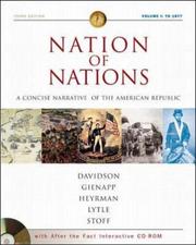 Cover of: Nation of Nations Concise Volume I w/ After the Fact Interactive Salem Witch Trials, MP by James West Davidson, William E. Gienapp, Christine Leigh Heyrman, Mark H. Lytle, Michael B. Stoff