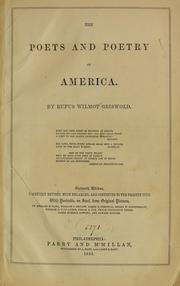 Cover of: The poets and poetry of America