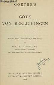 Cover of: Götz von Berlichingen by Johann Wolfgang von Goethe