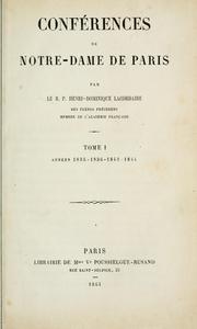 Cover of: Oeuvres du R. P. Henri-Dominique Lacordaire by Henri-Dominique Lacordaire