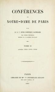 Cover of: Oeuvres du R. P. Henri-Dominique Lacordaire