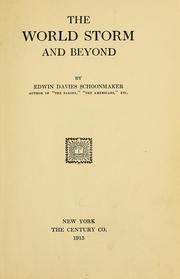 Cover of: The world storm and beyond by Edwin Davies Schoonmaker