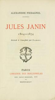 Cover of: Jules Janin, 1804-1874