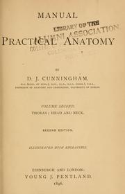 Cover of: Manual of practical anatomy.