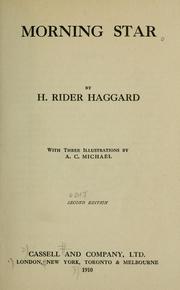 Cover of: Morning Star. by H. Rider Haggard