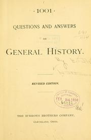 1001 questions and answers on general history