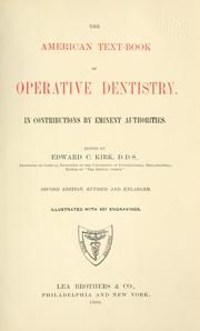 Cover of: The American text-book of operative dentistry.