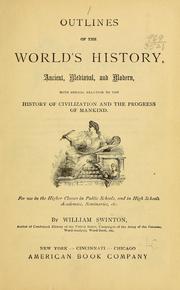 Cover of: Outlines of the world's history by William Swinton