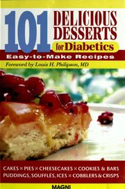 101 delicious desserts for diabetics by Sue Spitler