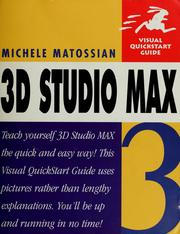 Cover of: 3D Studio Max 3 by Michele Matossian