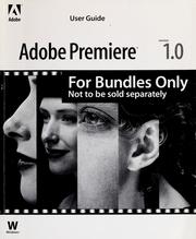 Cover of: Adobe premiere 1.0 by 