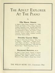 Cover of: The Adult Explorer at the Piano