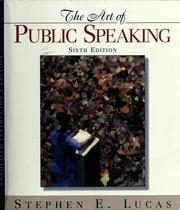 Cover of: The art of public speaking