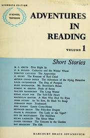 Cover of: Adventures in Reading -- Volume 1-- Short Stories