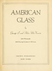 American glass by George S. McKearin
