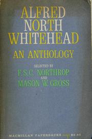 Cover of: Alfred North Whitehead: an anthology