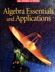 Cover of: Algebra essentials and applications by Joseph C. Power