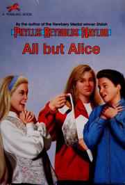 Cover of: All but Alice