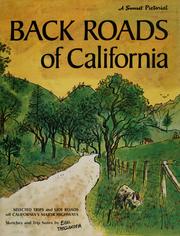 Cover of: Back roads of California: sketches and trip notes.