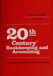 Cover of: 20th century bookkeeping and accounting