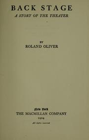 Cover of: Theater Novels