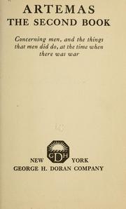 Cover of: Artemas: the second book: concerning men, and the things that men did do, at the time when there was war.