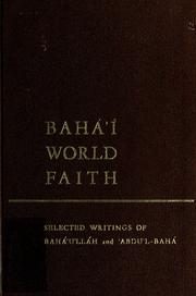 Cover of: Baháʼí world faith