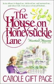 Cover of: The house on Honeysuckle Lane by Carole Gift Page