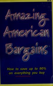 Cover of: Amazing American bargains by Robert Kalian