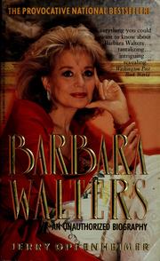 Cover of: Barbara Walters by Jerry Oppenheimer