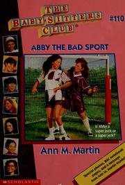 Cover of: Abby the bad sport
