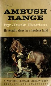 Cover of: Ambush range by Jack Barton
